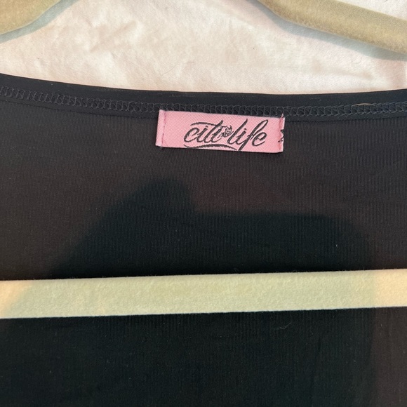 Citi Life Blouse Metallic Black Bling Size 2X - Picture 4 of 6